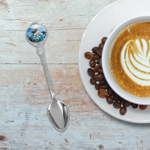 Vista 2 de Niagara Falls New York Canada Selfie Orca Shark Dolphin Novedad Coleccionable Demitasse Tea Coffee Spoon