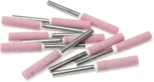 Vista 5 de RLECS 10pcs motosierra cabeza de molienda 3/16 "lima de piedra de molienda para moler agujeros profundos en maquinaria, rodamientos, moldes, piezas
