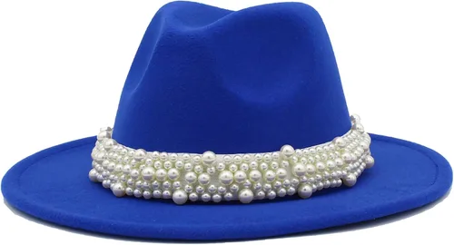 Vista 7 de Sombreros de fieltro de Panamá, sombrero de vestir clásico de ala ancha