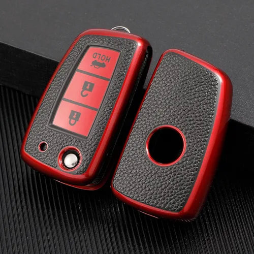 Vista 6 de Leather TPU Car Key Case Cover, for Nissan X-Trail T32 Juke F15 Qashqai J11 Murano Tiida Maxima Altima Quest Livina Nismo
