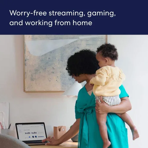 Vista 4 de Extensor de wifi Amazon eero 6 con 1 mes gratis de eero Plus (renovación automática): Agrega hasta 1500 pies cuadrados de cobertura Wi-Fi 6 a tu red