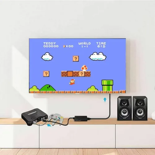 Vista 7 de Adaptador convertidor HDMI de alta calidad para Nintendo 64 Gamecube Super NES SNES