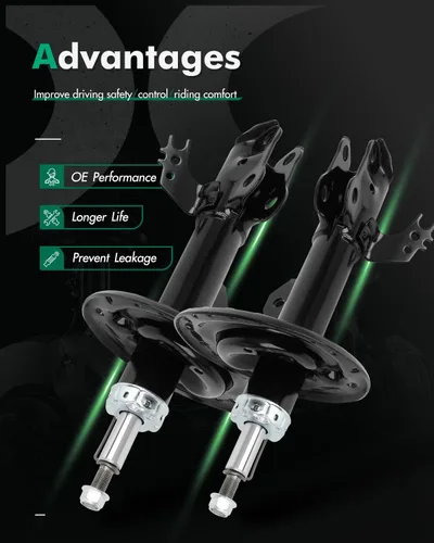 Vista 2 de SCITOO - Amortiguador delantero para Toyota se adapta a 2013-2018 para Toyota Avalon Shocks 3350002 3350003 amortiguadores - Juego de 2 piezas