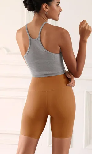 Vista 4 de ODODOS ODCLOUD 2-Pack Lounge Yoga Shorts for Women- 4" 6" 8" 10" High Waist Buttery Soft Biker Shorts