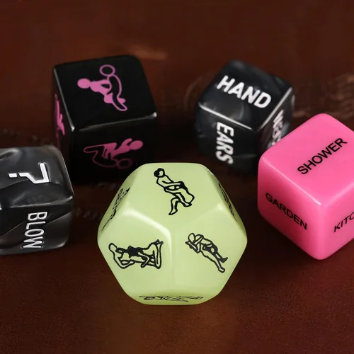 Vista 6 de Dados sexuales para parejas adultas, juegos sexuales, juguetes sexuales para parejas, dados sexuales nocturnos, juguetes sexuales