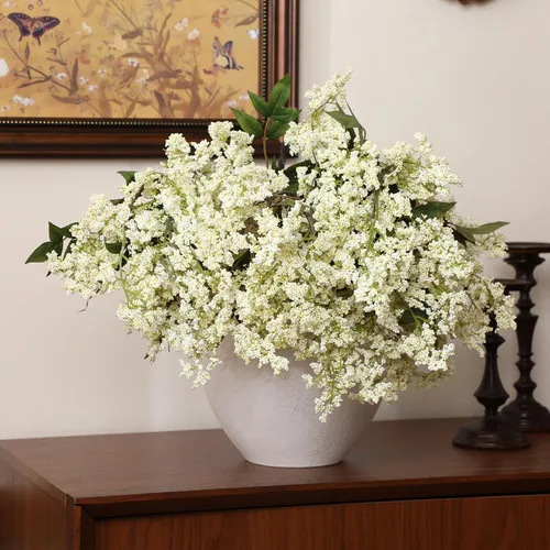 Vista 15 de Zeyune 3 tallos de bayas artificiales de 35 pulgadas, decoración