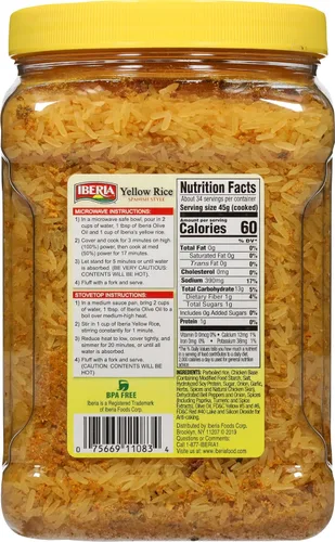Vista 2 de Iberia Arroz amarillo estilo español, 3.4 libras.