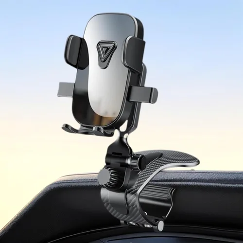 Vista 6 de Soporte de teléfono para tablero de instrumentos de 360°, soporte para teléfono de automóvil, ángulo de visión de rotación ajustable, compatible