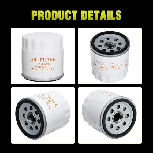 Vista 8 de 52 050 02-S Filtro de aceite para Kohler 25 050 27-S Husqvarna AYP Poulan John Deere CH11-CH25 CV11-CV22 MV16-MV20 SV715 SV725 SV730 SV735 SV810