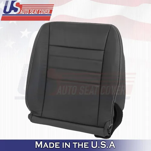 Vista 4 de U.S.AutoSeatCover 2013 2014 Compatible con Dodge Charger SXT Driver Passenger Bottom Fundas de asiento de cuero BLK