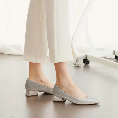 Vista 5 de DREAM PAIRS Zapatos de trabajo de tacón grueso para mujer, con puntera cerrada, zapatos de trabajo de bloque bajo, cómodos zapatos de boda