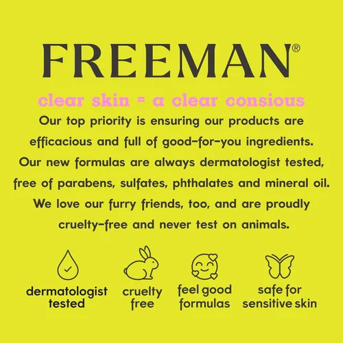 Vista 7 de FREEMAN Mascarilla facial de gel pelable de ceniza volcánica, limpieza profunda, elimina la suciedad de los poros, no se seca demasiado, fácil