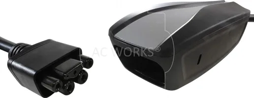 Vista 5 de AC WORKS Adaptador de carga EV para uso Tesla (TT-30P RV/Trailer 30A Gen2)