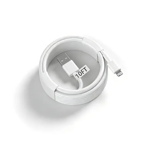 Vista 8 de [Certificado MFi de Apple] Cable USB A a Lightning corto de 3.3 pies, cable USB Carplay para automóvil, cable de carga Lightning compatible