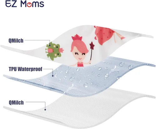 Vista 2 de EZ Moms 2 paquetes de pañales de natación para bebés, reutilizables, suaves y sedosos, pañales de natación lavables para niños pequeños, pañales