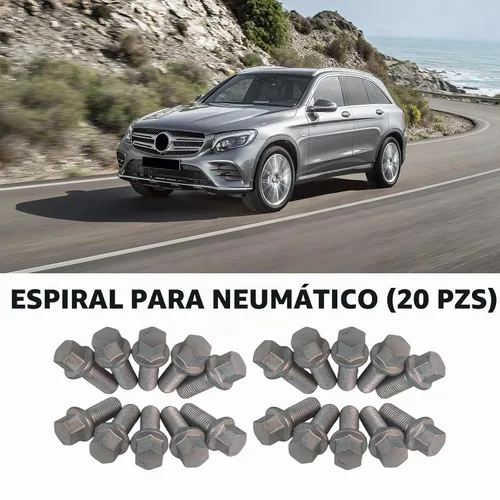 Vista 5 de 0009904907 - Juego de 20 pernos de rueda M14x1.5 para Mercedes-Benz