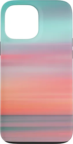 Vista 24 de Funda hawaiana para iPhone 17, diseño de playa tropical de Hawái, color azul melocotón