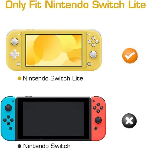 Vista 9 de MoKo - Funda compatible con Nintendo Switch Lite, funda protectora de silicona, funda antiarañazos, con absorción de golpes, antideslizante
