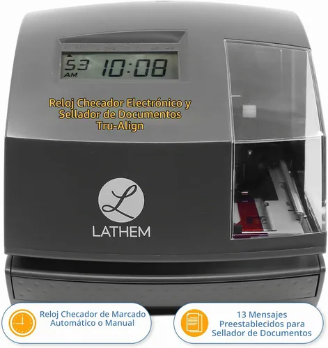 Vista 2 de Lathem, reloj con tecnología Tru-Align