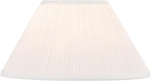 Vista 2 de Aspen Creative 33133, Pantalla de Lámpara de Araña Tradicional Plisada con Forma de Hongo, Blanco, 6" Superior x 14" Inferior x 8" Diagonal