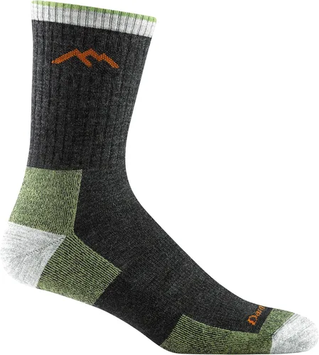 Vista 7 de Calcetines de senderismo Darn Tough para hombre Hiker Micro Crew peso medio (Estilo 1466)