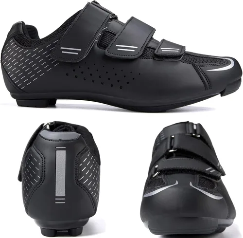 Vista 2 de ULTIANT Zapatos de ciclismo para hombre y mujer, compatibles con Peloton, zapatos de ciclismo de carretera preinstalados, aspecto Delta Cleats