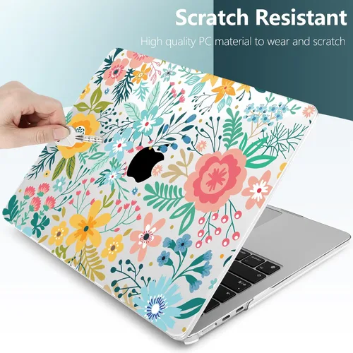 Vista 4 de TWOLSKOO Funda para MacBook Air de 15 pulgadas 2025 2024 2023 Release M4 A3241 M3 A3114 M2 A2941, carcasa rígida de plástico, protector de pantalla