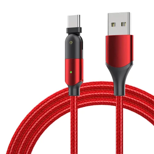 Vista 8 de navor Cable de carga y transferencia de datos USB tipo C de 3.9 ft con cabezal giratorio de 180 °, compatible con teléfonos Samsung/LG/Moto/LG