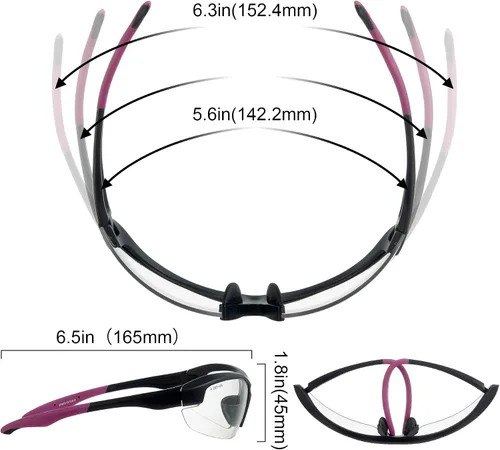 Vista 4 de Anteojos de seguridad transparentes para hombres y mujeres, resistentes a los arañazos, ANSI Z87, 100% protección UV, protección ocular antivaho