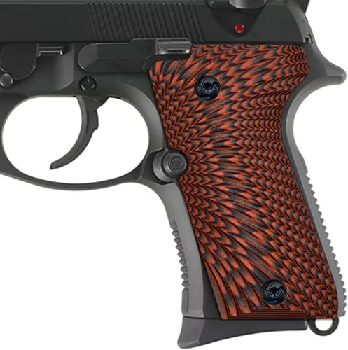 Vista 9 de Guuun Empuñaduras G10 para Beretta 92/96 Compacto, Textura Táctica Sunburst Negro
