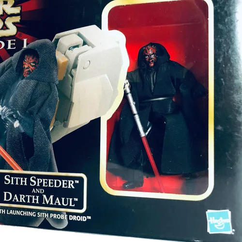 Vista 4 de Star Wars Episodio I: La amenaza fantasma, Sith Speeder y Darth Maul figura de acción