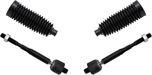 Vista 265 de TRQ Kit de dirección delantera con barra de acoplamiento de fuelle de piñón y cremallera compatible con Toyota Echo 2000-2005
