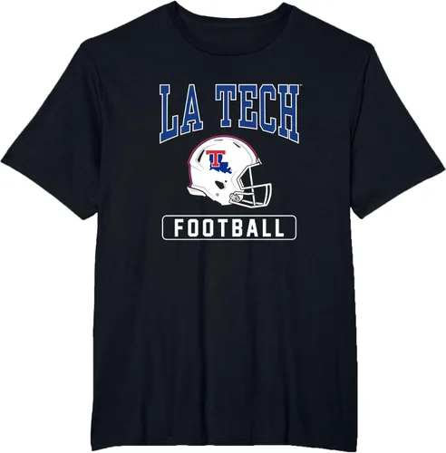 Vista 21 de Camiseta con casco de fútbol Louisiana Tech Bulldogs, Negro