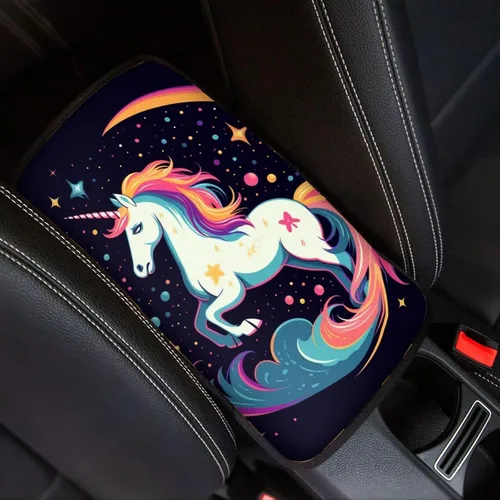 Vista 20 de Funda para reposabrazos de automóvil, ajuste universal para la mayoría de automóviles, SUV, camiones, sedán, patrón fresco, plegable, cómoda, Oso