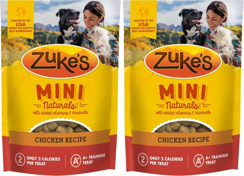 Vista 13 de Zuke's Mini Naturals Premios para entrenamiento de perros, suaves y masticables, con receta de pollo