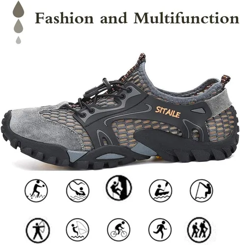 Vista 6 de Zapatos de agua para hombres y mujeres. Secado rápido. Para andar descalzo. Para gimnasia en el agua, natación, para el río. Zapatos para piscina