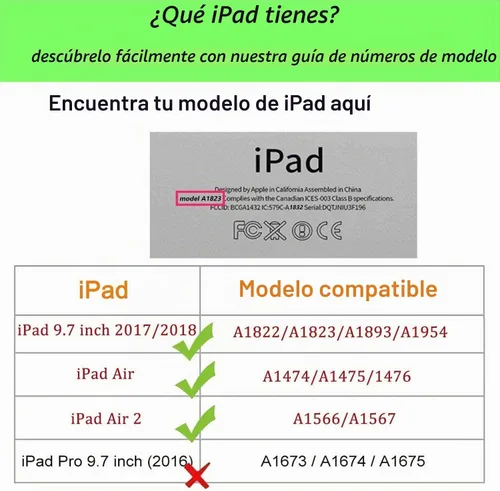 Vista 2 de Funda giratoria para iPad de 9.7 pulgadas 2018 2017 / Funda para iPad Air 2 - Funda protectora con soporte giratorio de 360 grados y función de Negro