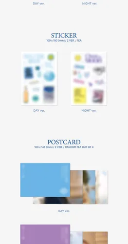 Vista 4 de Lee Chaeyeon Over The Moon 2nd Mini álbum Photobook+Pegatina+Postal+Mensaje especial+Papel de examen+Tarjeta de identificación+Tarjeta