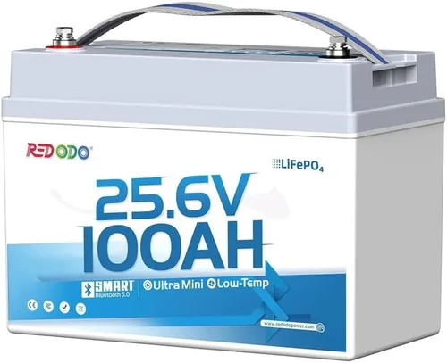 Vista 14 de Redodo Batería LiFePO4 de 12V 100Ah, grupo 31, 100A BMS, Bluetooth