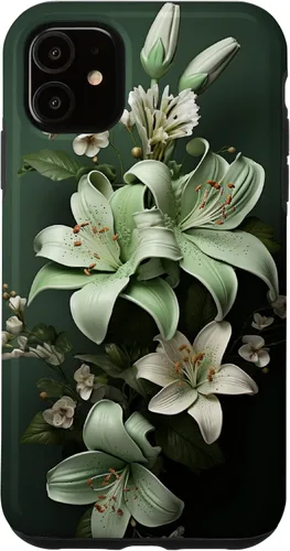 Vista 8 de Funda para iPhone 12 mini Sage green Wildflower Aesthetic Flower