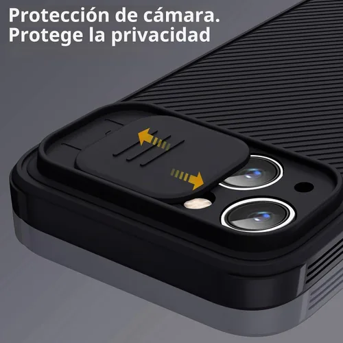 Vista 4 de Funda para iPhone 14 compatible con Magsafe, funda protectora de cámara iPhone 14 [compatible con carga inalámbrica] con cubierta deslizante