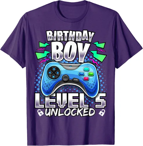 Vista 29 de Camiseta para niños con diseño de videojuegos desbloqueados de nivel 5 Negro