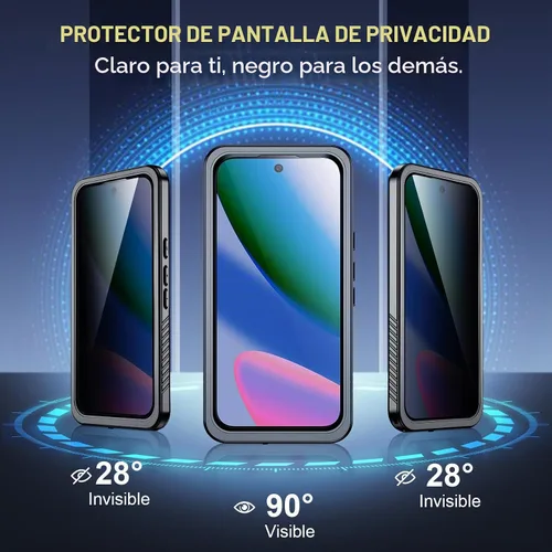 Vista 6 de SPIDERCASE para Google Pixel 10 Funda impermeable, [Protección contra caídas de grado militar de 12 pies] [Resistencia al agua IP68]