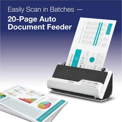 Vista 4 de Epson Escáner de documentos de escritorio compacto dúplex DS-C490 con alimentador automático de documentos (ADF)