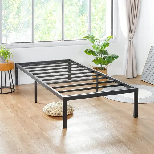 Vista 4 de PrimaSleep Soporte antideslizante de listones de acero resistente de 14 pulgadas, base de cama de plataforma de fácil montaje, base de colchón