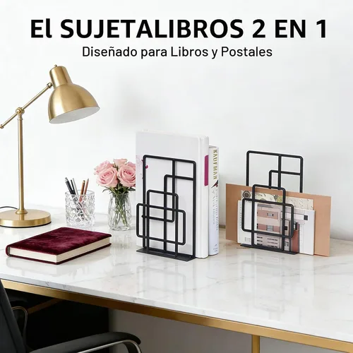 Vista 5 de SRIWATANA Extremos de libros resistentes, sujetalibros decorativos