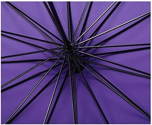 Vista 6 de Sombrilla parasol estilo techo de pagoda VIVISKY (TM) a la antigua, de ingenio, Púrpura