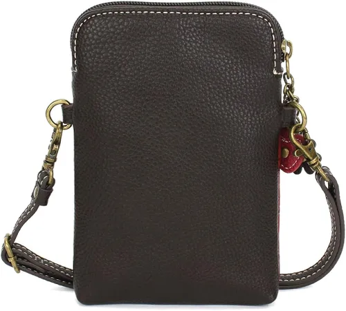 Vista 3 de Chala - Bolsa de piel sintética multicolor con correa ajustable para teléfono celular