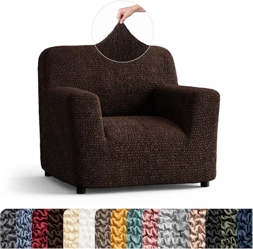 Vista 69 de PAULATO BY GA.I.CO. Funda para Silla - Funda para Sillón - Funda para Sillón - Funda de Tela Suave - Protector de Muebles Elegante de Ajuste Ceniza