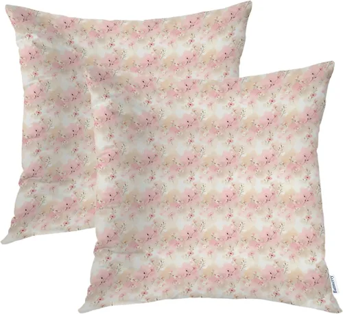 Vista 11 de Batmerry Fundas de almohada decorativas con estampado digital de hojas verdes y gatos negros con estampado digital para sofá, cama, cremallera
